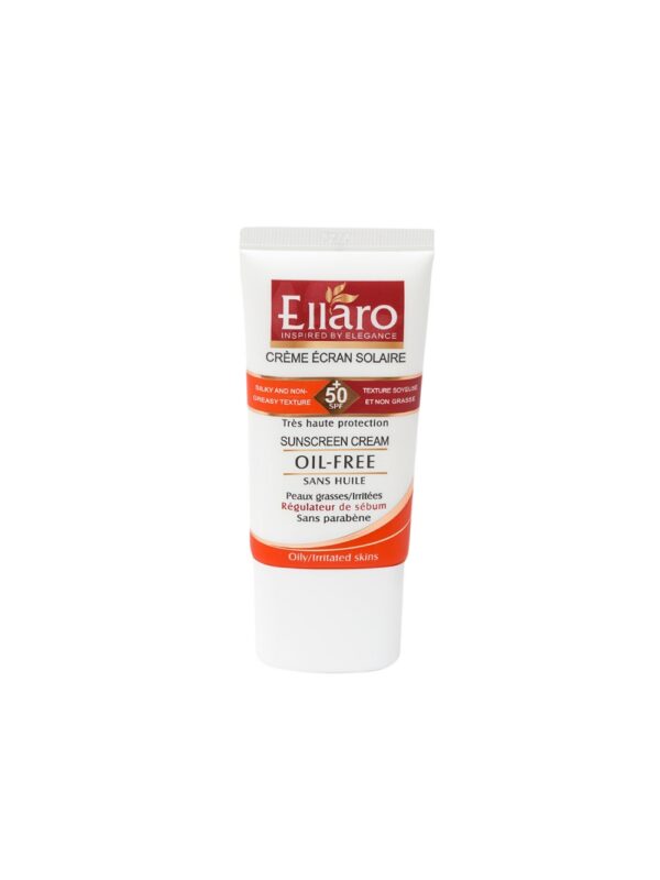 کرم ضد آفتاب SPF50 پوست چرب بدون رنگ الارو
