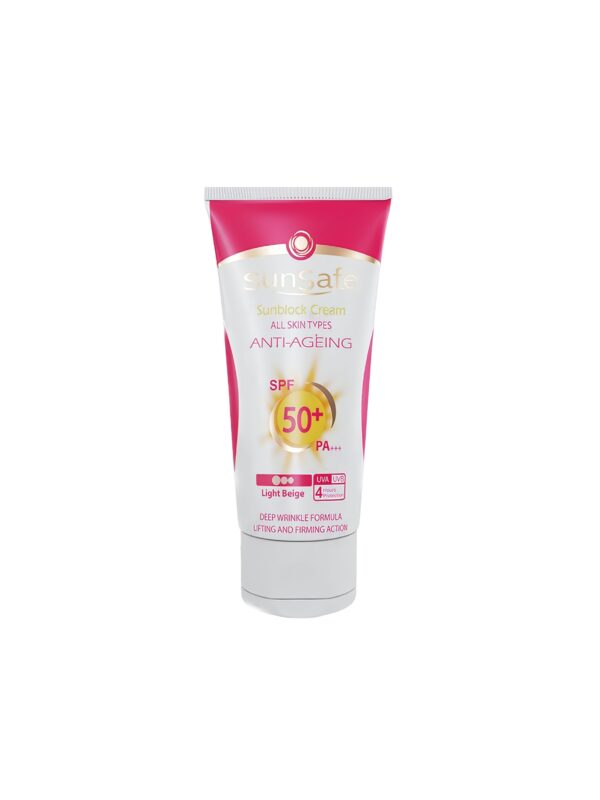 کرم ضد آفتاب +SPF 50 ضد چروک سان سیف