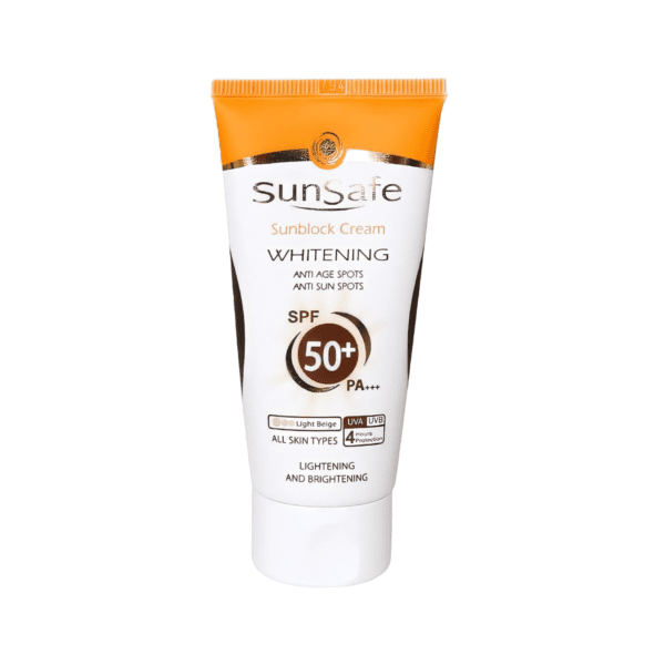 کرم ضد آفتاب +SPF 50 روشن كننده سان سیف WHITENING