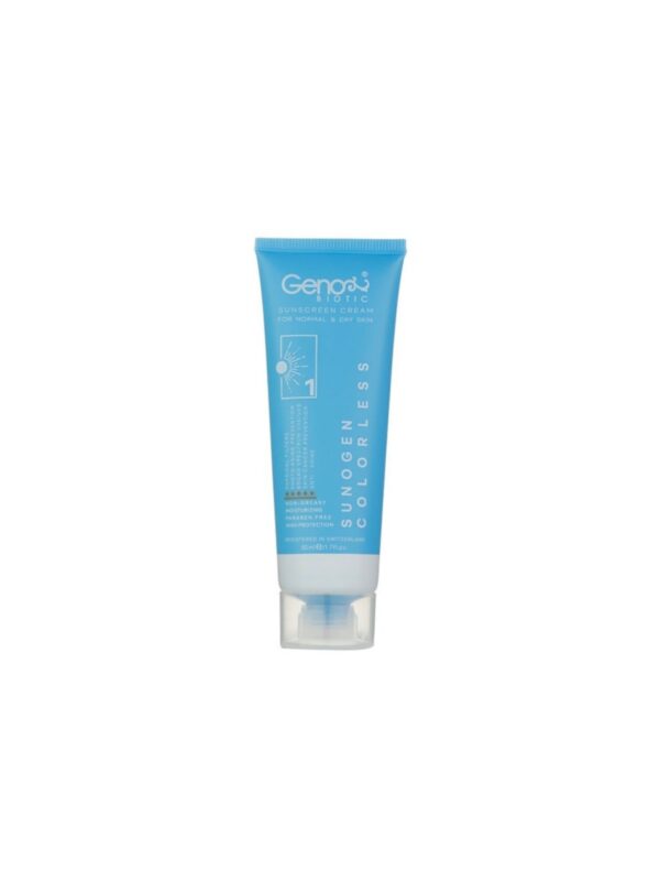 کرم ضد آفتاب بی رنگ SPF50 ژنوبایوتیک