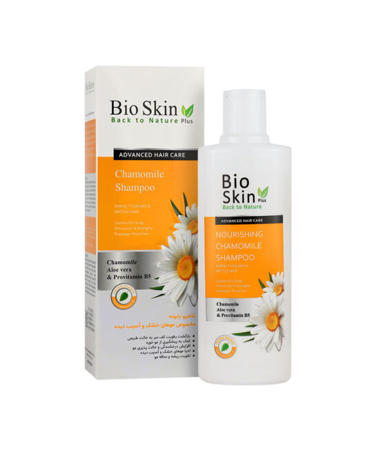 شامپو بابونه موهای خشک بایو اسکین 200 میلی لیتر