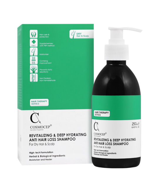 شامپو تقویت کننده موی خشک کازموسپ 250 میلی لیتر