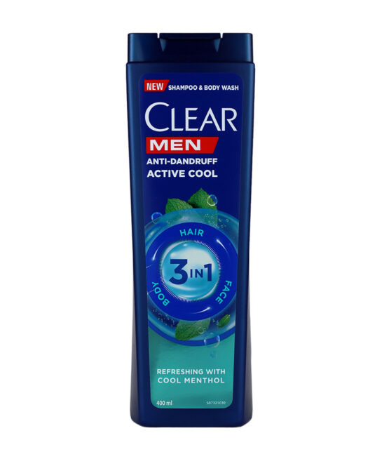 شامپو ضد شوره 3 در 1 آقایان کلیر نعنایی حجم 400 میلی لیتر