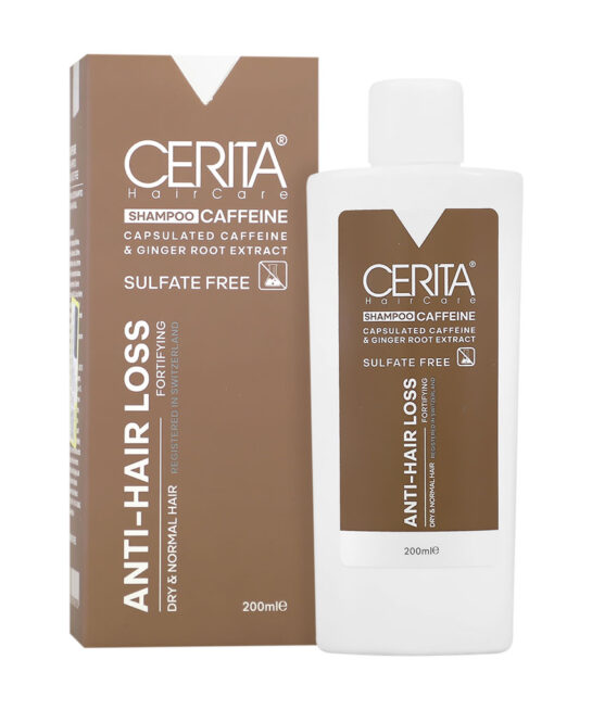 شامپو کافئین بدون سولفات سریتا حجم 200 میلی لیتر