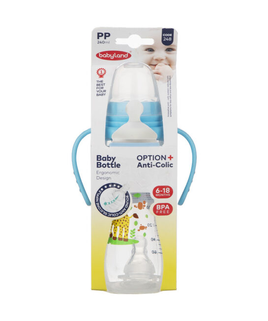 شیشه شیر بیبی لند کد 248 ظرفیت 240 میلی لیتر