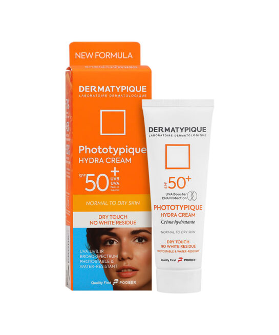 ضد آفتاب پوست خشک SPF50 درماتیپیک بی رنگ 50 میلی لیتر