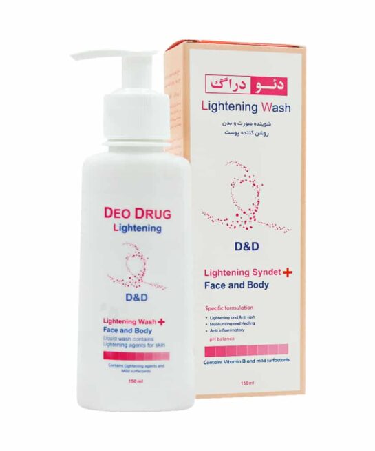 مایع شوینده روشن کننده پوست دئودراگ مناسب صورت و بدن 150 میلی لیتر