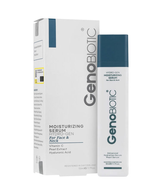 سرم رطوبت رسان صورت و گردن ژنوبایوتیک 50 میلی لیتر