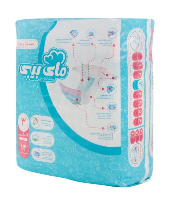 پوشک معمولی متوسط سایز 3 مای بیبی