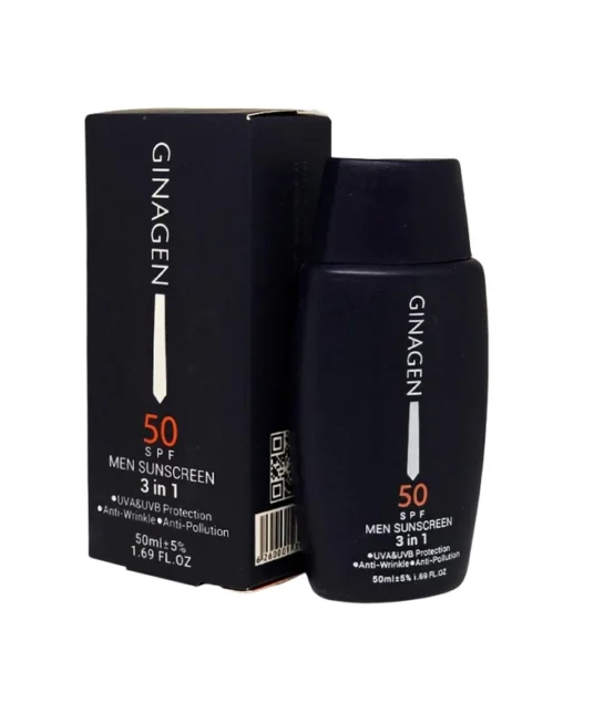کرم ضد آفتاب آقایان SPF50 ژیناژن حجم 50 میلی لیتر