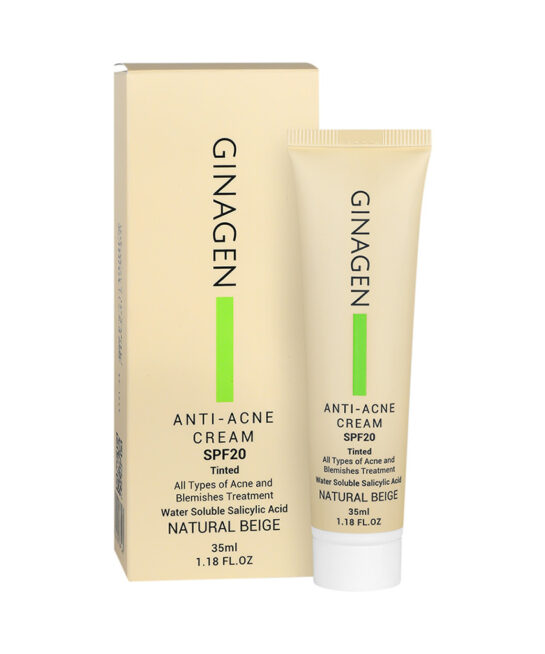 کرم ضد جوش رنگی SPF20 ژیناژن 35 میلی لیتر